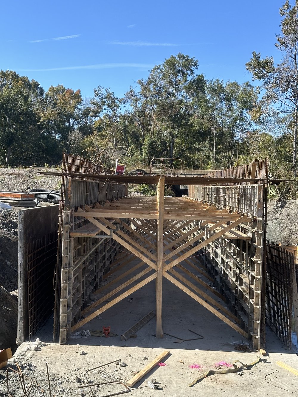 Formed wall construction